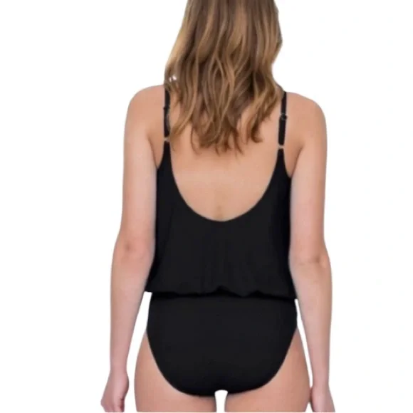 Gottex Black Swimsuit One Piece Sz 6 NWR